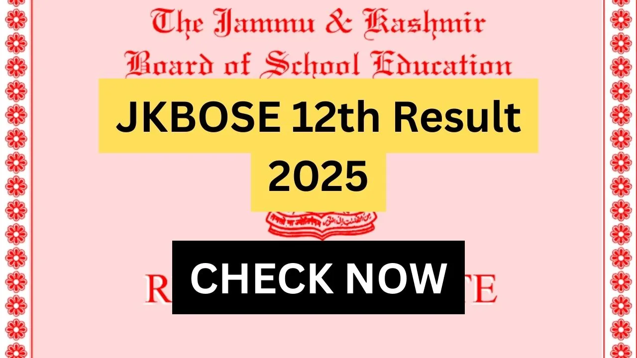 JKBOSE 12th Result 2025